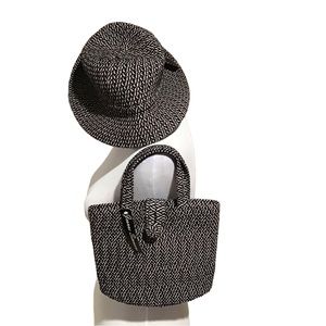 Jeanne Simmons Fedora and matching bag